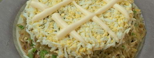 салат грибы под шубой. Шаг 5