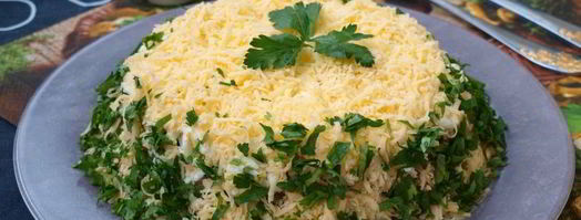 салат грибы под шубой. Шаг 6