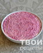 Салат Мясо под шубой