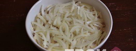 салат мясо под шубой. Шаг 5