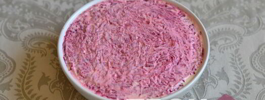 салат мясо под шубой. Шаг 9