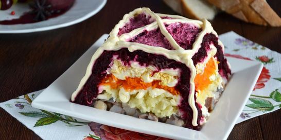 Салат Рыба под шубой