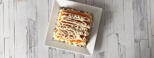 салат рыба под шубой. Шаг 8