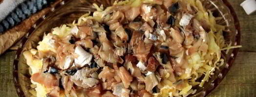 салат скумбрия под шубой. Шаг 5