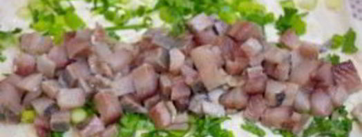 сельдь под шубой в лаваше. Шаг 9