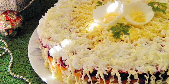 Селедка под шубой без майонеза