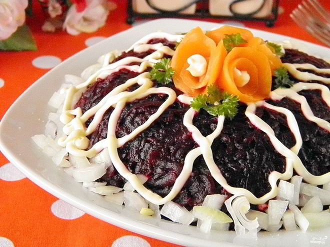 Рецепт селедки под шубой без яиц