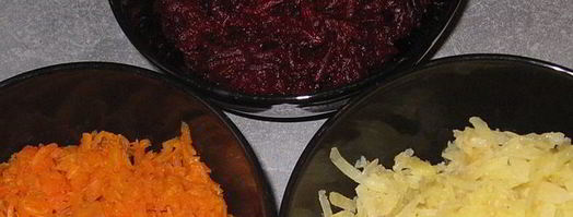 селедка под шубой нежная. Шаг 4