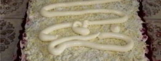 селедка под шубой в пленке. Шаг 4