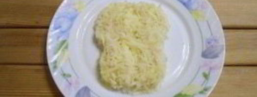 селедка под шубой в виде обезьянки. Шаг 5