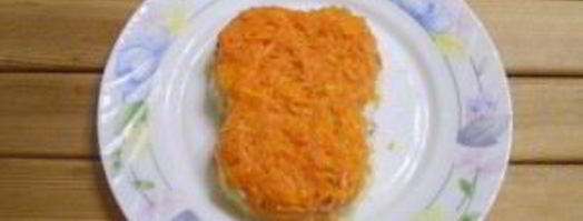 селедка под шубой в виде обезьянки. Шаг 7