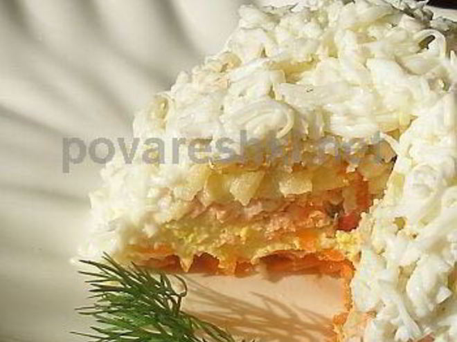 Рецепт семги под шубой