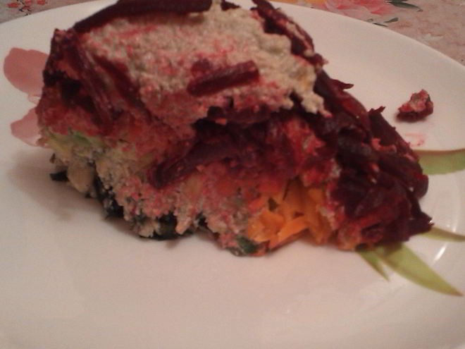 Рецепт вегетарианской сельди под шубой