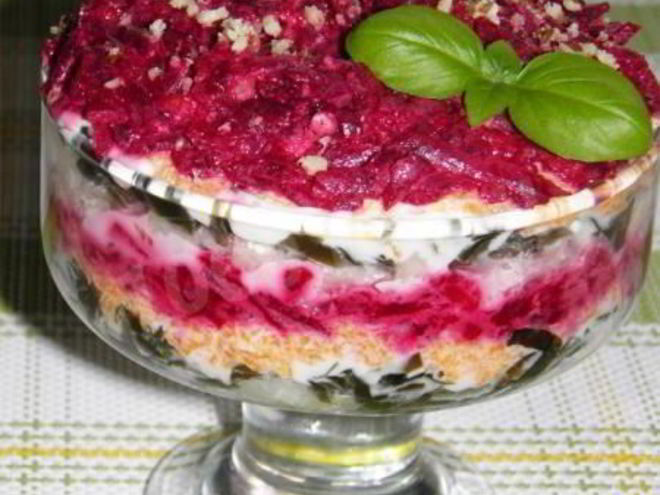 Рецепт вегетарианской селедки под шубой