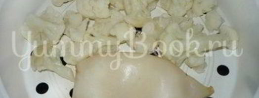 салат с кальмарами и цветной капустой. Шаг 3