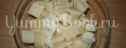 салат с кальмарами и цветной капустой. Шаг 5