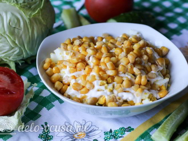 Рецепт салата с курицей и огурцом