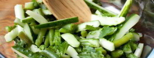 салат с огурцами и мятой. Шаг 4