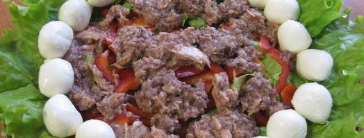 салат с тунцом и моцареллой. Шаг 6