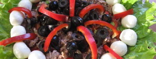 салат с тунцом и моцареллой. Шаг 7