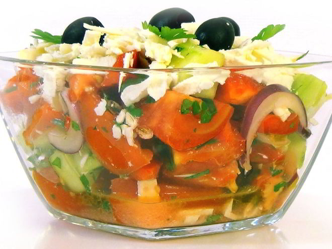 Рецепт салата шопского