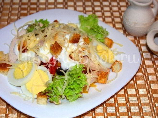 Рецепт салата нового цезарь