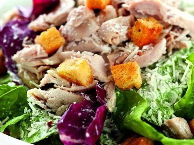 Рецепт салата цезарь с куриной грудкой
