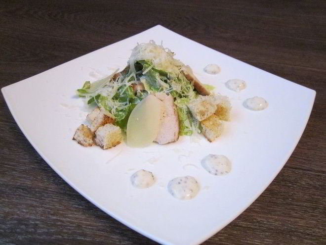 Рецепт салата цезарь с курицей и йогуртом