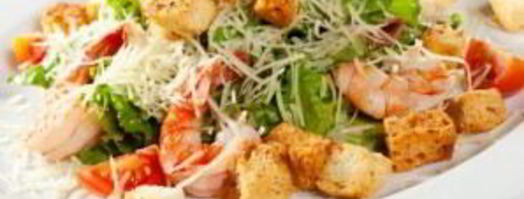 салат цезарь с морепродуктами. Шаг 9