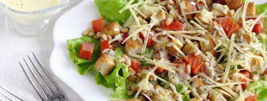 салат цезарь с семгой по-сибирски. Шаг 9