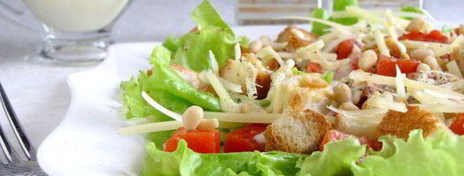 салат цезарь с семгой по-сибирски. Шаг 10