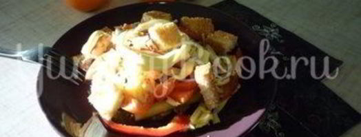 салат цезарь в греции. Шаг 14