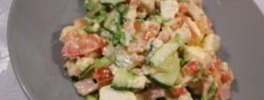 цезарь с курицей и сухариками. Шаг 7