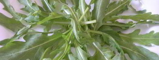 цезарь с семгой на листьях руколы. Шаг 8