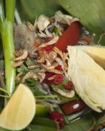 Сом Там Пу — овощной салат с солеными крабами