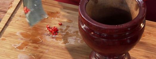 сом там пу — овощной салат с солеными крабами. Шаг 4