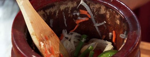 сом там пу — овощной салат с солеными крабами. Шаг 5