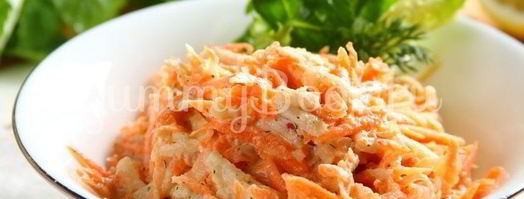 свежий салат с морковью и яблоками. Шаг 4