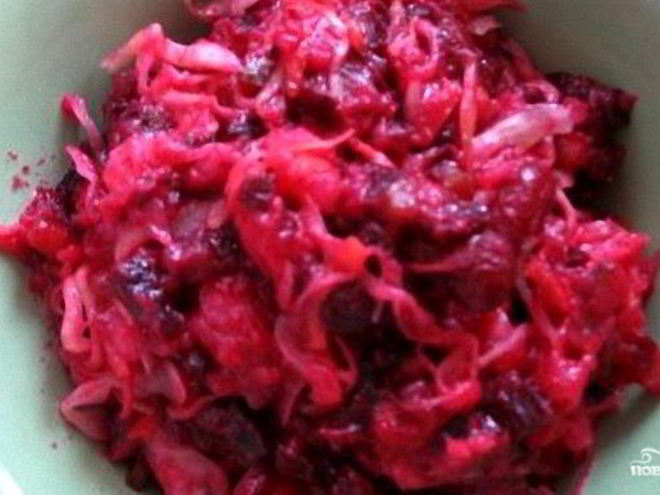 Рецепт диетического винегрета