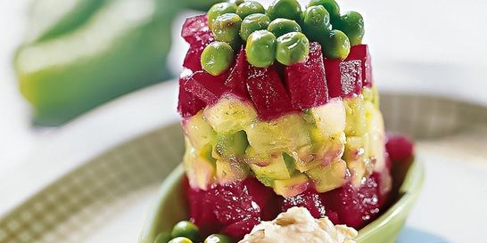 Летний винегрет с заправкой из хрена