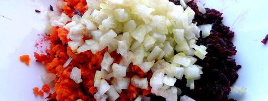 салат винегретный мотив с пикантной заправкой. Шаг 7