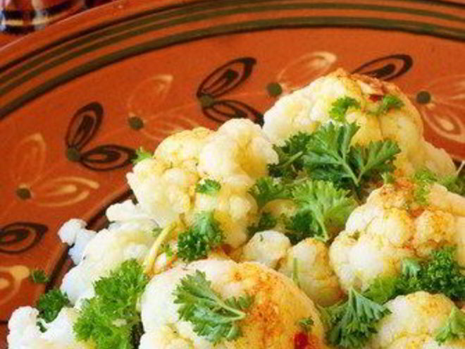 Рецепт цветной капусты с горчично-эстрагоновым винегретом