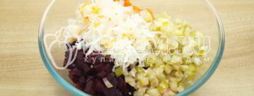 винегрет классический с фасолью. Шаг 5