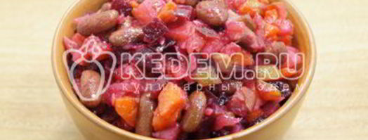 винегрет классический с фасолью. Шаг 8