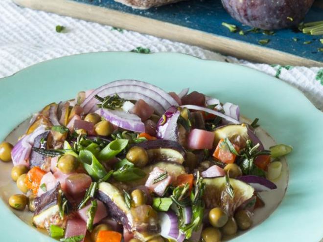 Рецепт винегрета летнего с инжиром и розмарином