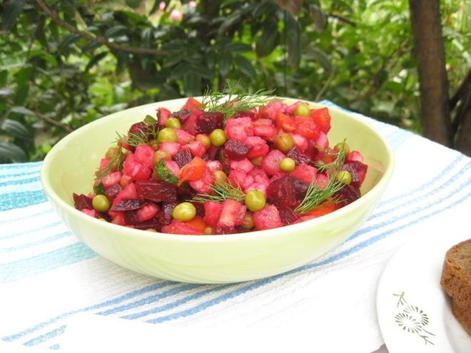 Рецепт винегрета по-летнему