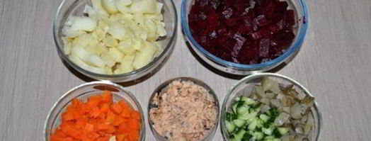 винегрет с горбушей. Шаг 3