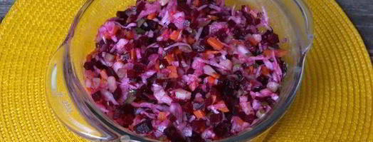 винегрет с горошком и капустой. Шаг 18