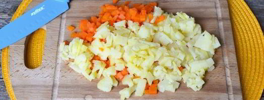 винегрет с горошком и капустой. Шаг 12