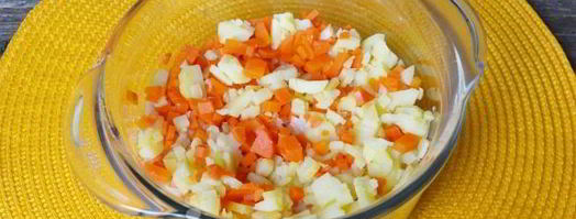 винегрет с горошком и капустой. Шаг 13